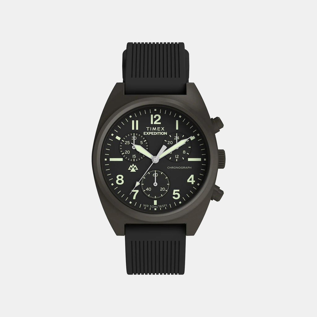 Expedition Men Quartz Black Dial Analog Silicone Watch TW2Y61000UJ