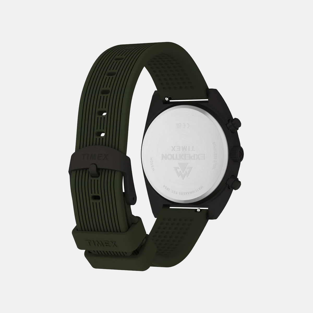 Expedition Men Quartz Green Dial Chronograph Silicone Watch TW2Y61100UJ