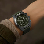 Expedition Men Quartz Green Dial Chronograph Silicone Watch TW2Y61100UJ