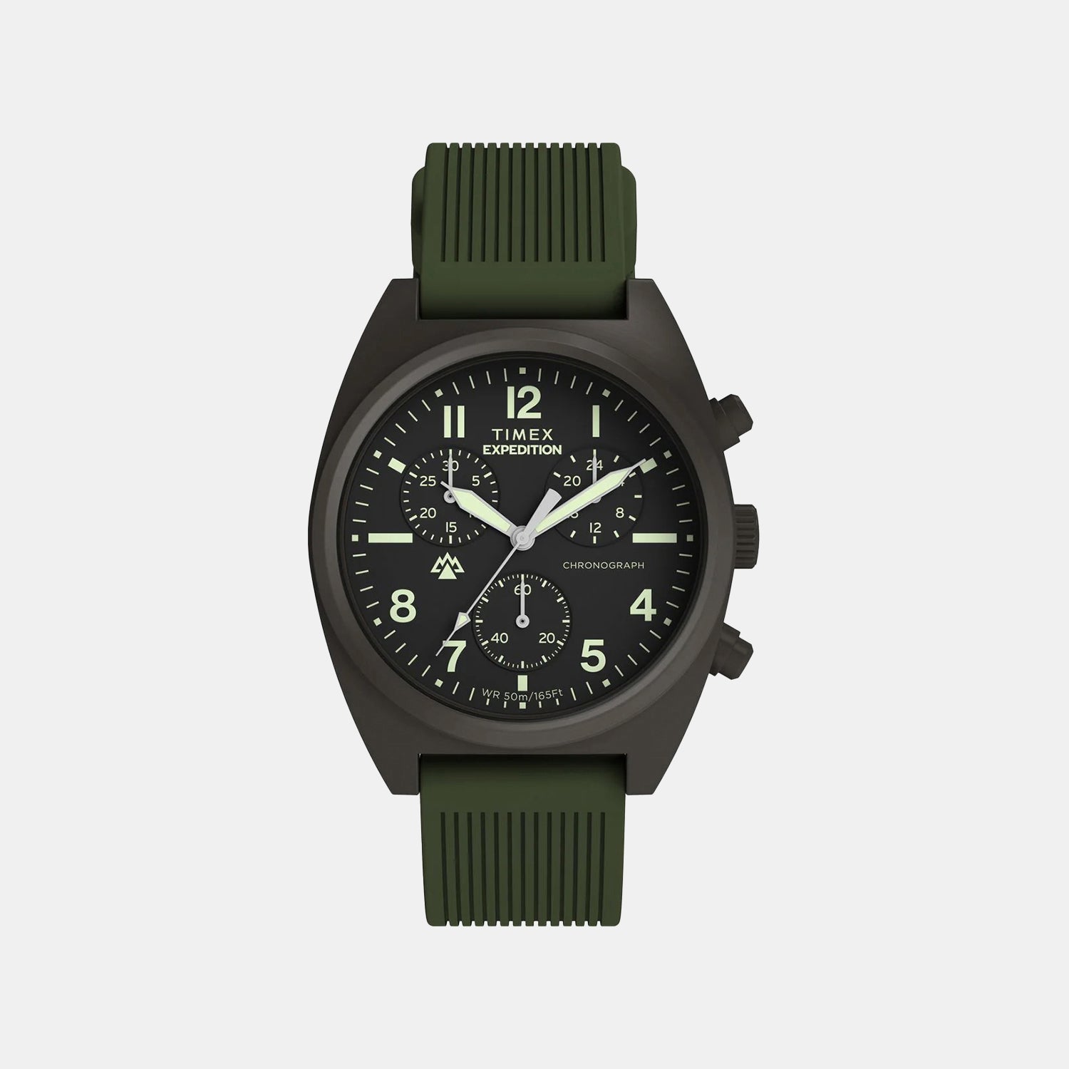Expedition Men Quartz Green Dial Chronograph Silicone Watch TW2Y61100UJ