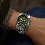 Expedition Men Quartz Green Dial Chronograph Stainless Steel Watch TW2Y61300UJ