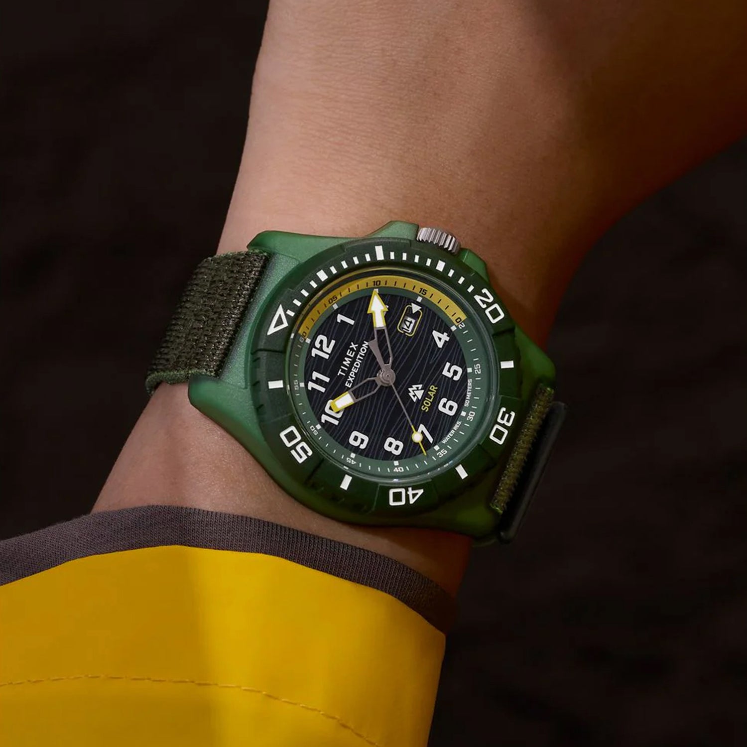 Expedition Men Solar Green Dial Analog Fabric Watch TW2Y61400UJ