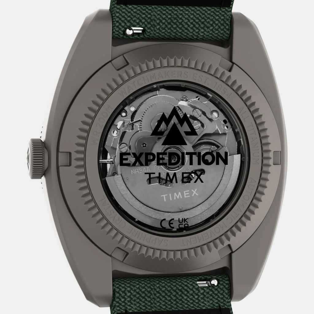 Expedition Men Automatic Green Dial Analog Rubber Watch TW2Y63400UJ
