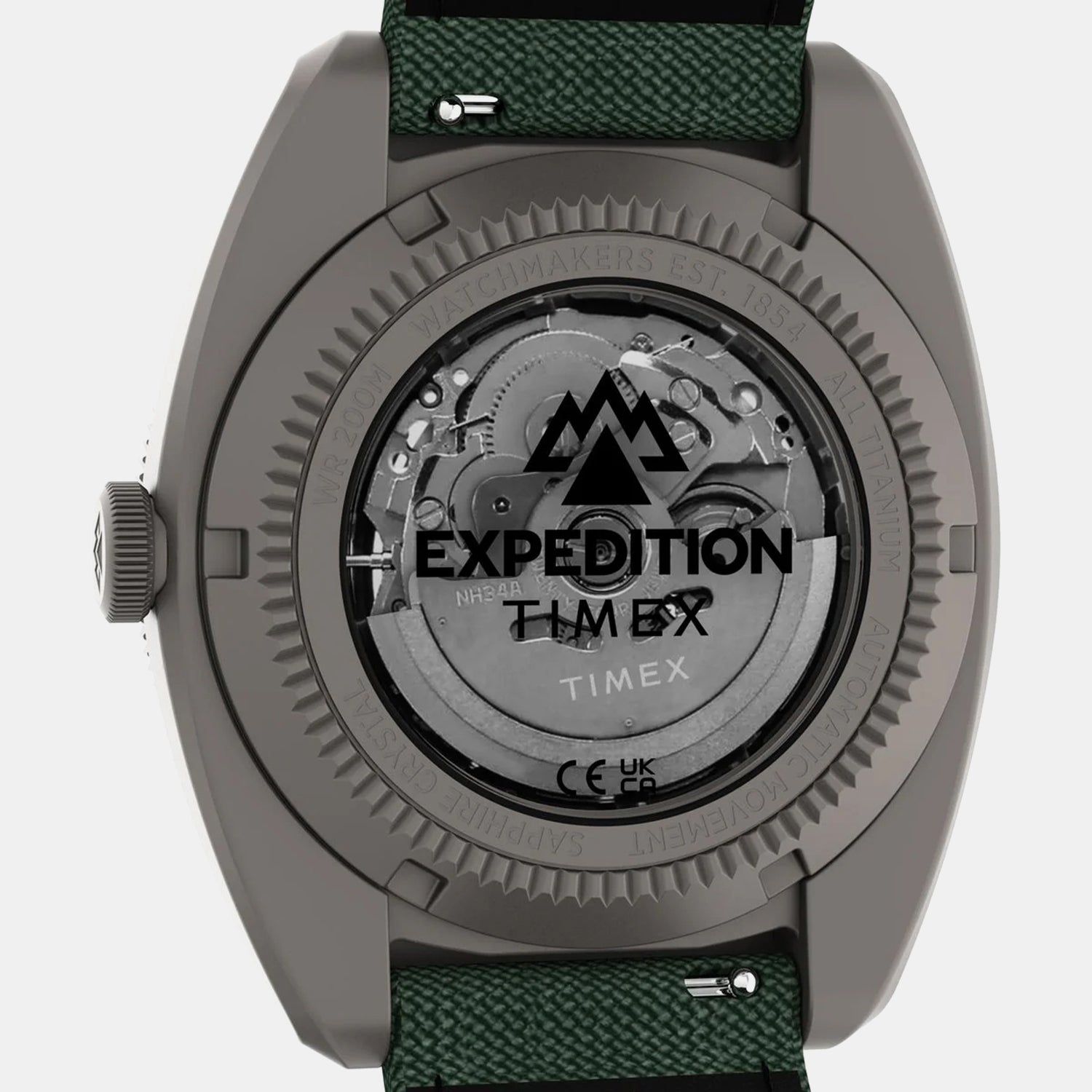 Expedition Men Automatic Green Dial Analog Rubber Watch TW2Y63400UJ