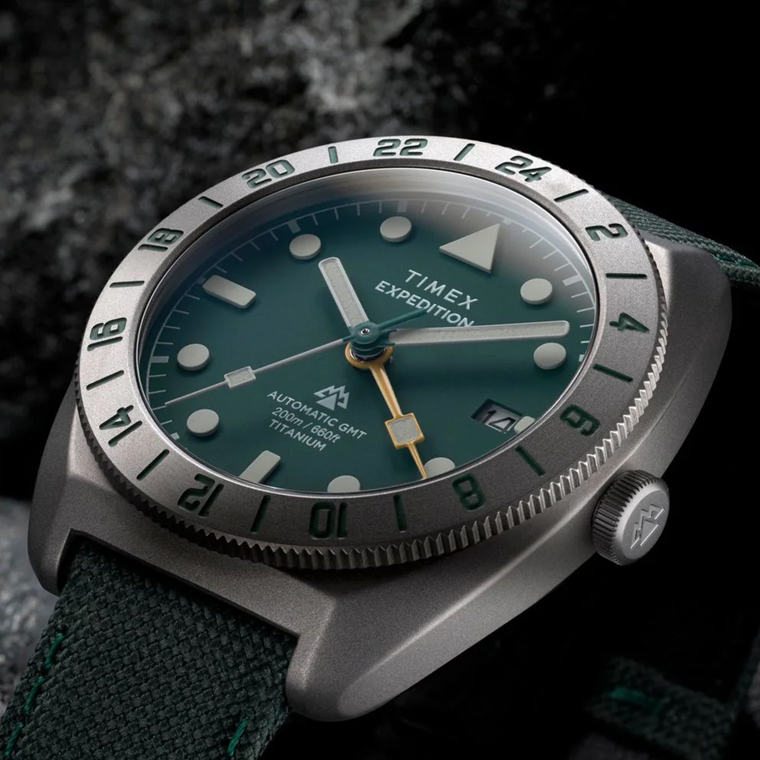 Expedition Men Automatic Green Dial Analog Rubber Watch TW2Y63400UJ