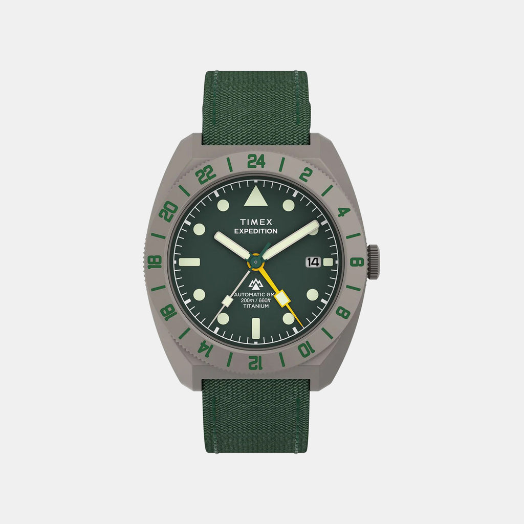 Expedition Men Automatic Green Dial Analog Rubber Watch TW2Y63400UJ