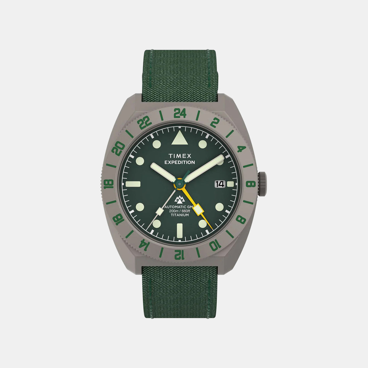 Expedition Men Automatic Green Dial Analog Rubber Watch TW2Y63400UJ