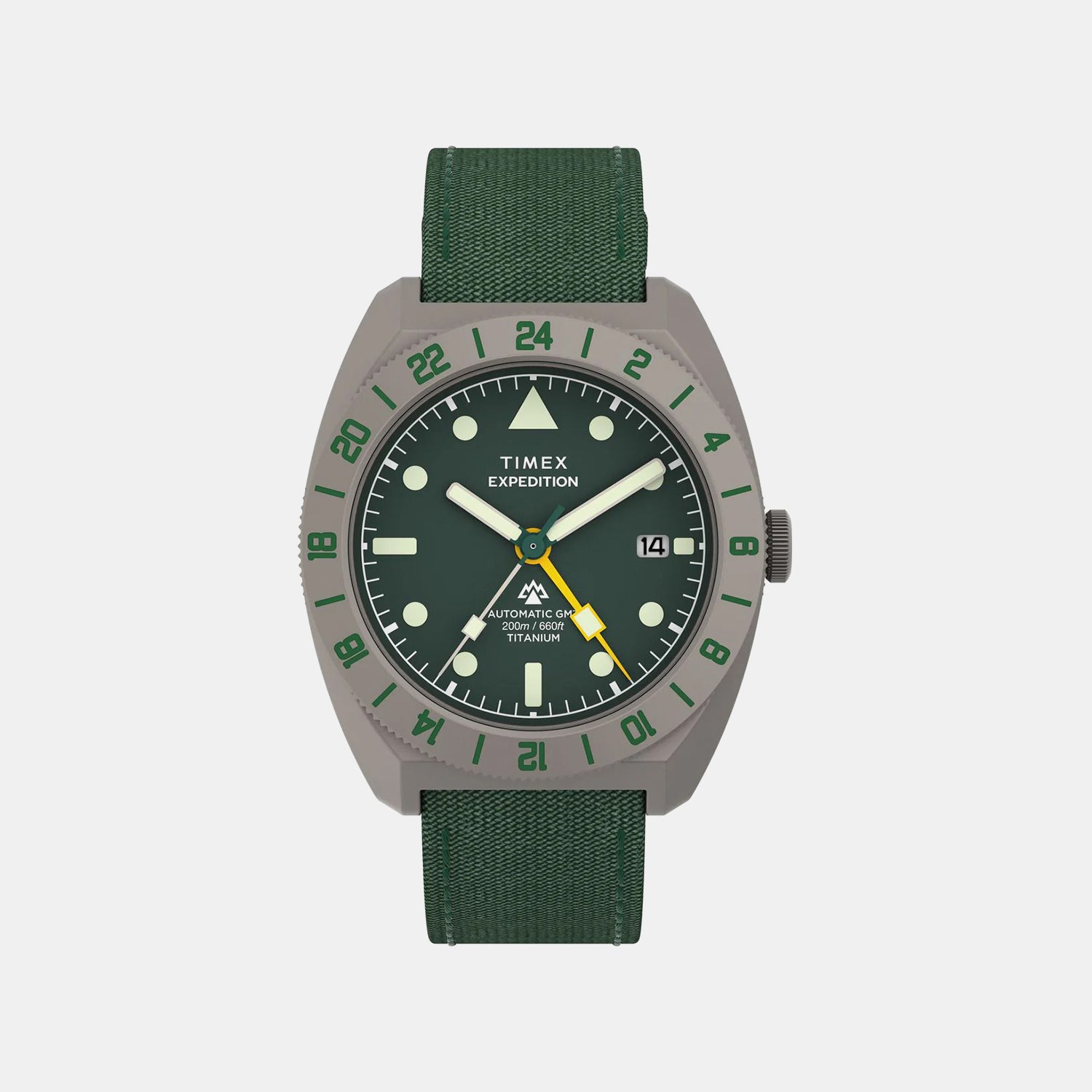 Expedition Men Automatic Green Dial Analog Rubber Watch TW2Y63400UJ
