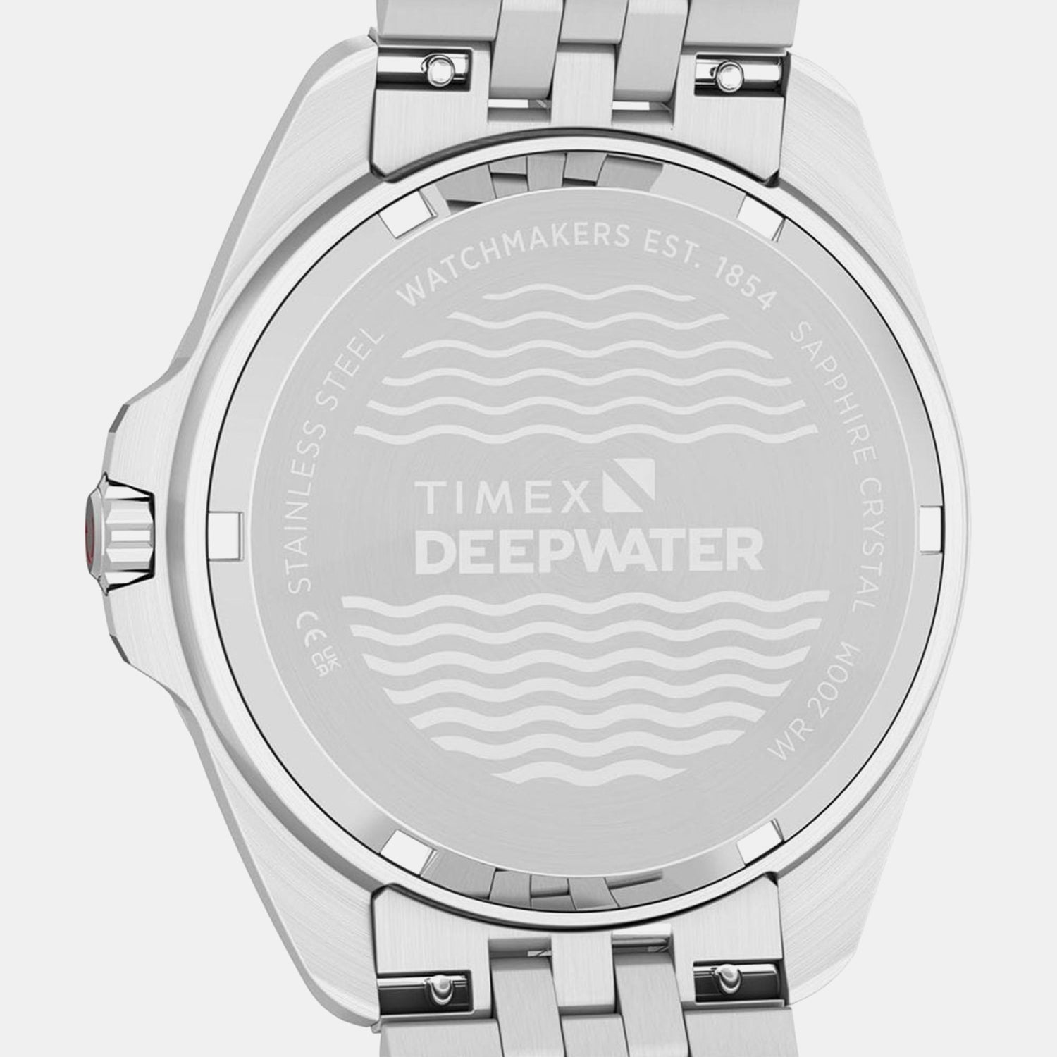 Deepwater Men Quartz Black Dial Analog Stainless Steel Watch TW2Y64500IK