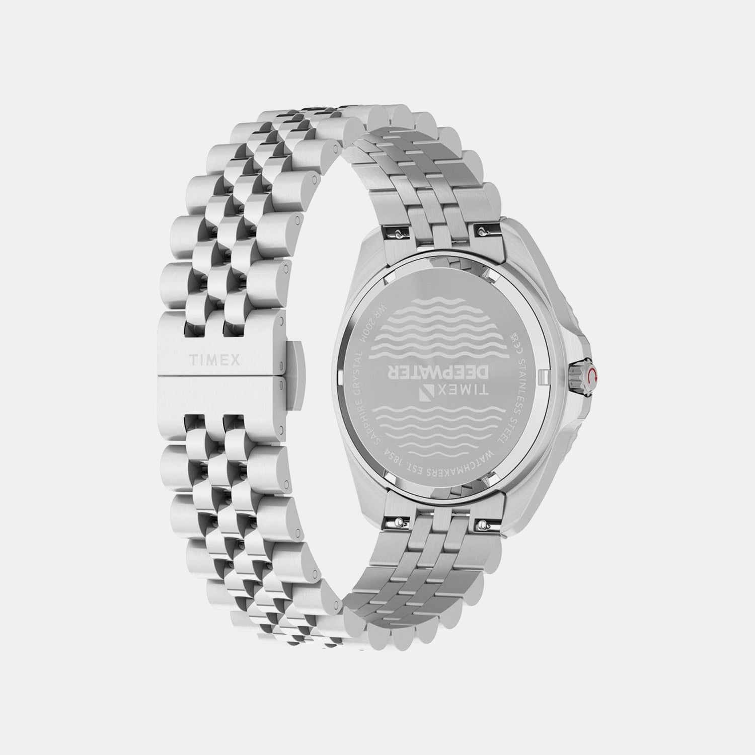 Deepwater Men Quartz Black Dial Analog Stainless Steel Watch TW2Y64500IK
