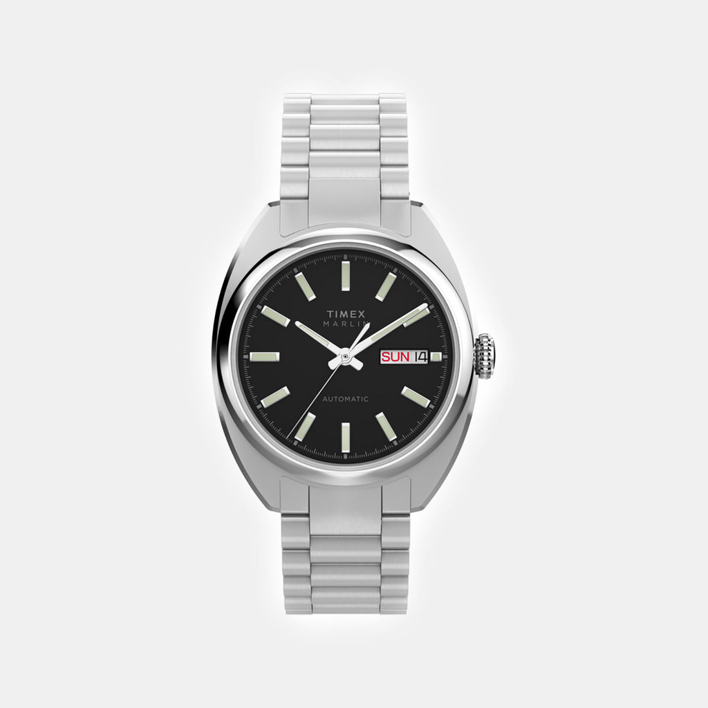 Marlin Men Automatic Black Dial Analog Stainless Steel Watch TW2Y65000IK