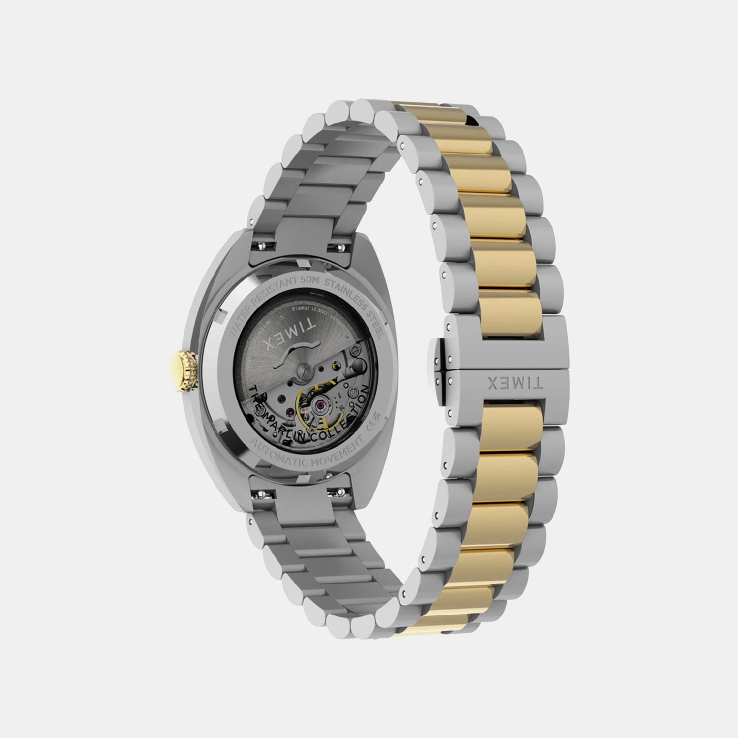 Men Automatic White Dial Analog Stainless Steel Watch TW2Y65100UJ