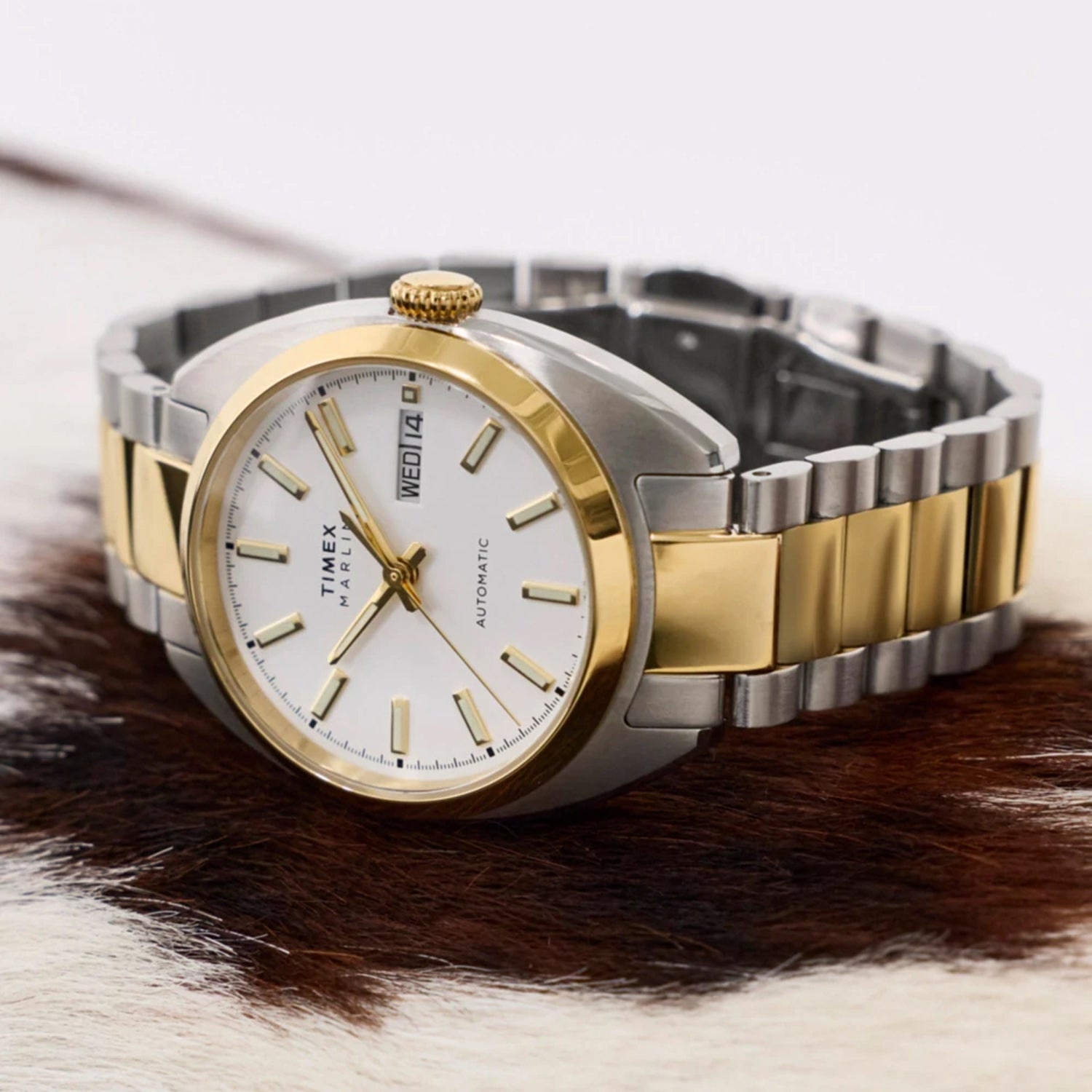 Men Automatic White Dial Analog Stainless Steel Watch TW2Y65100UJ
