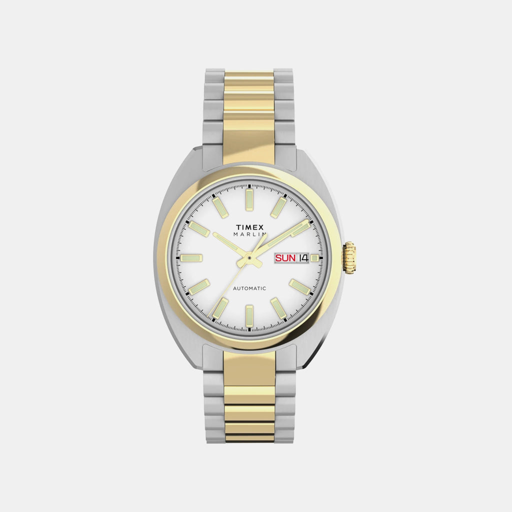 Men Automatic White Dial Analog Stainless Steel Watch TW2Y65100UJ