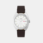 Men Automatic White Dial Analog Leather Watch TW2Y65200UJ
