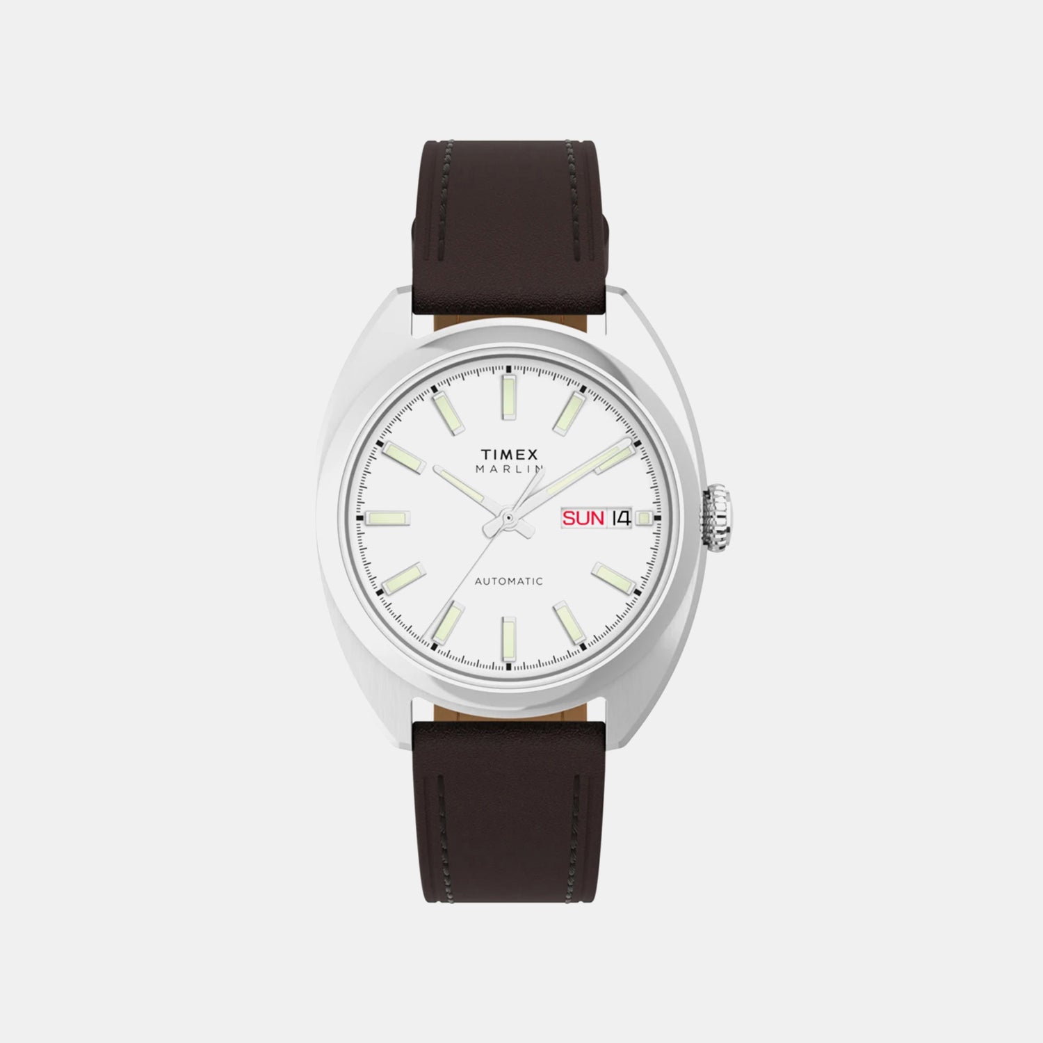 Men Automatic White Dial Analog Leather Watch TW2Y65200UJ