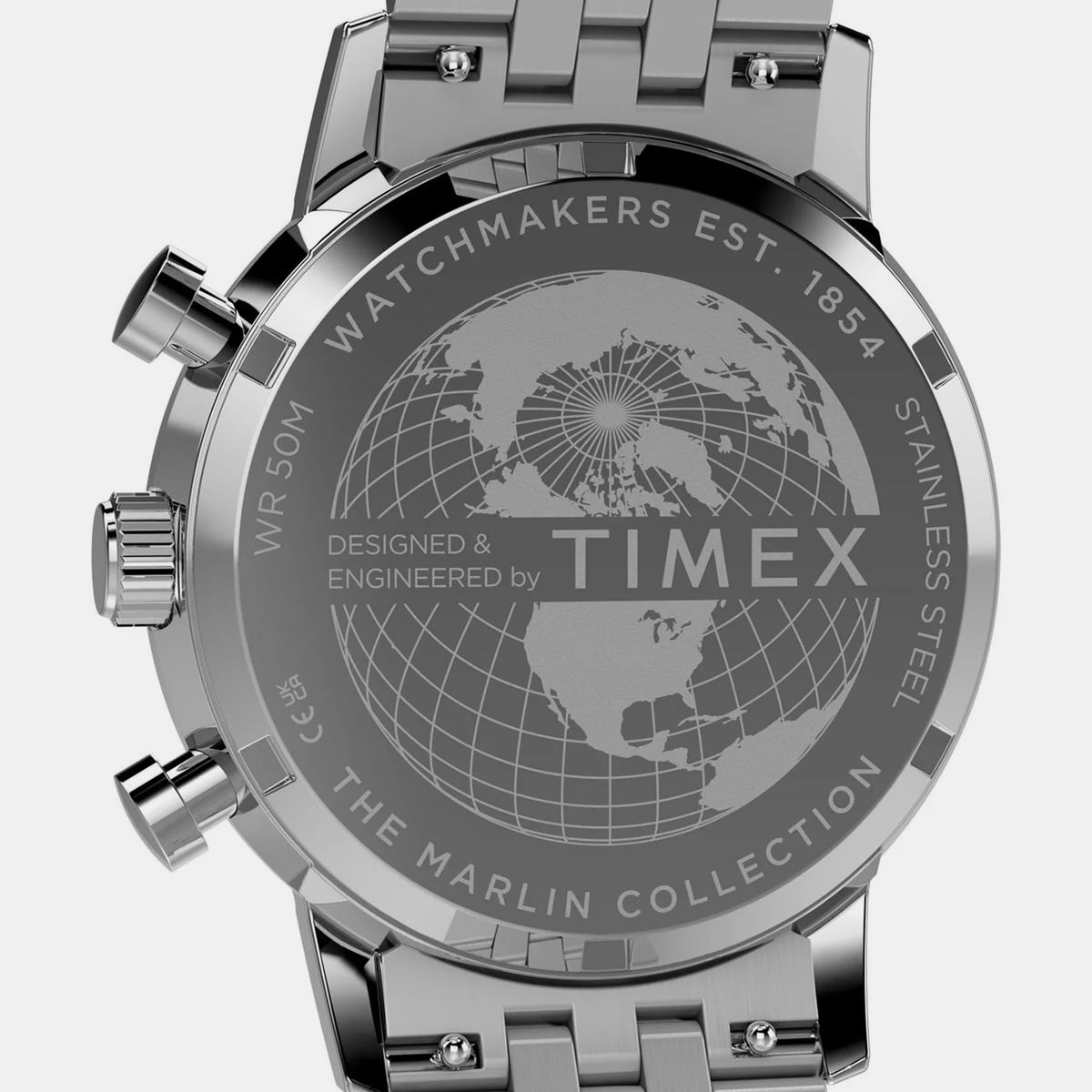 Marlin Men Quartz Blue Dial Chronograph Stainless Steel Watch TW2Y66500UJ