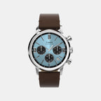 Men Quartz Blue Dial Chronograph Leather Watch TW2Y66600UJ