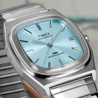 Men Automatic Blue Dial Analog Stainless Steel Watch TW2Y66700IK