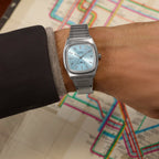 Unisex Automatic Blue Dial Analog Stainless Steel Watch TW2Y66700UJ