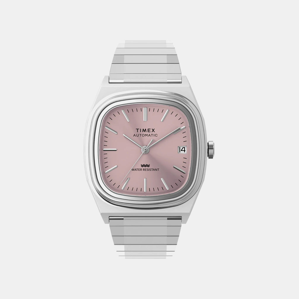Unisex Automatic Pink Dial Analog Stainless Steel Watch TW2Y66800IK