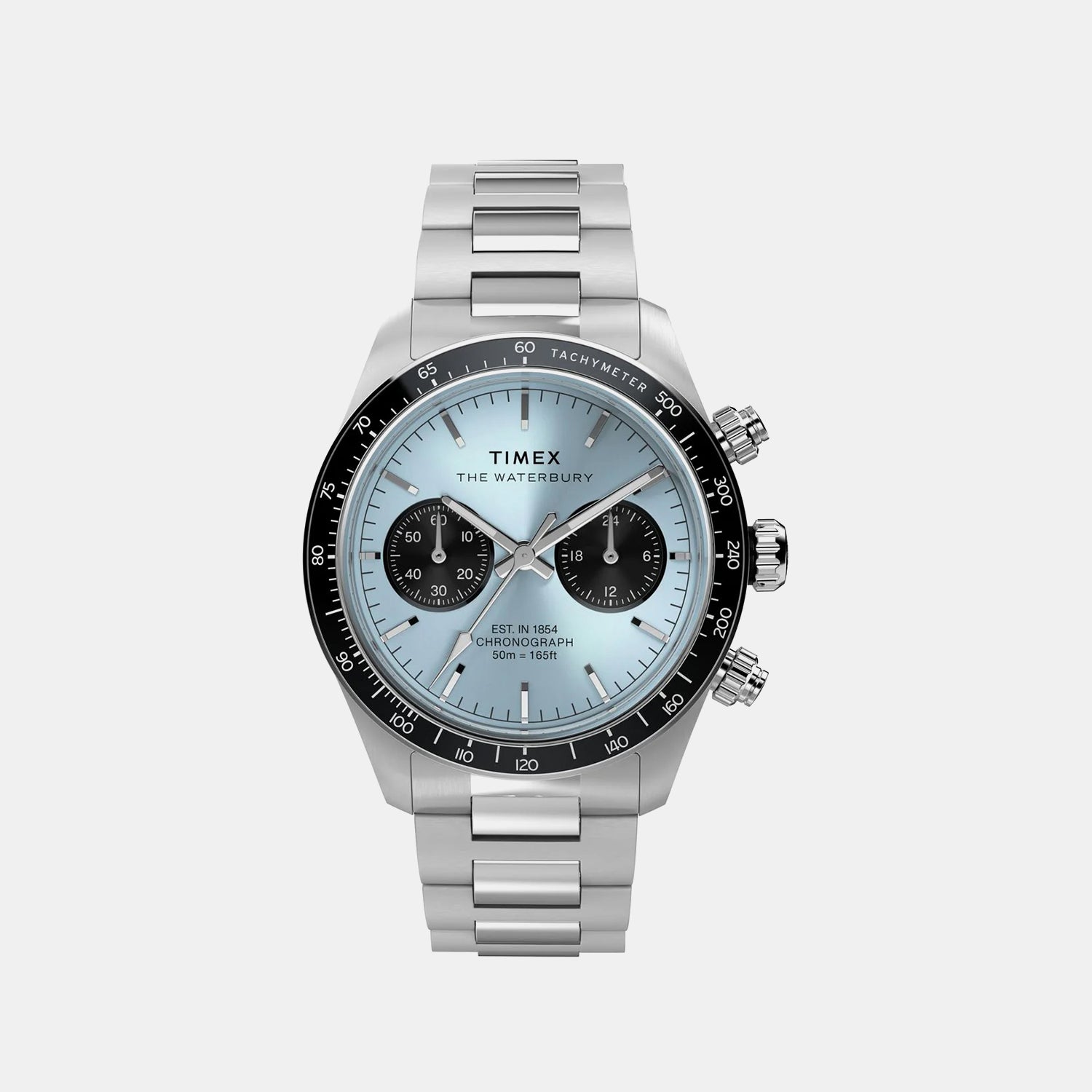 Waterbury Men Quartz Blue Dial Chronograph Stainless Steel Watch TW2Y70500UJ