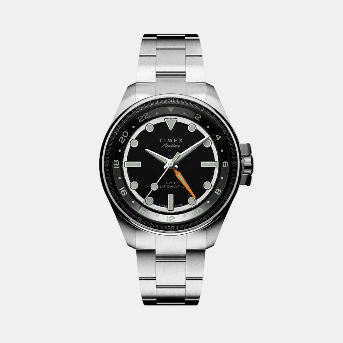 Atelier Men Automatic Black Dial Analog Stainless Steel Watch TW2Y723004A