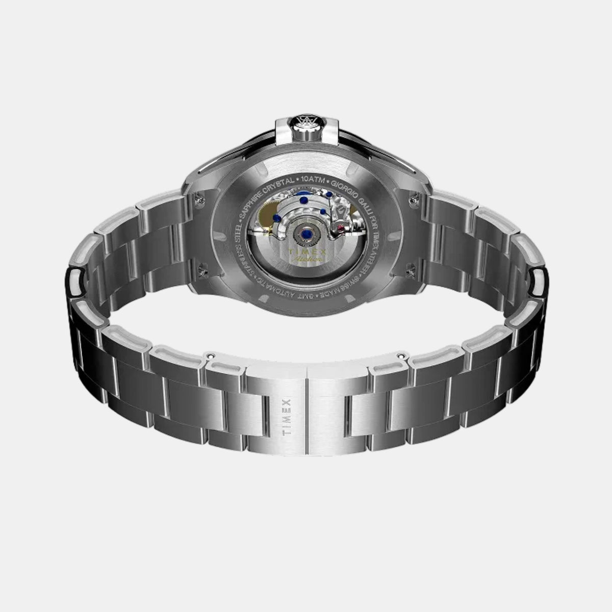 Atelier Men Automatic Black Dial Analog Stainless Steel Watch TW2Y723004A