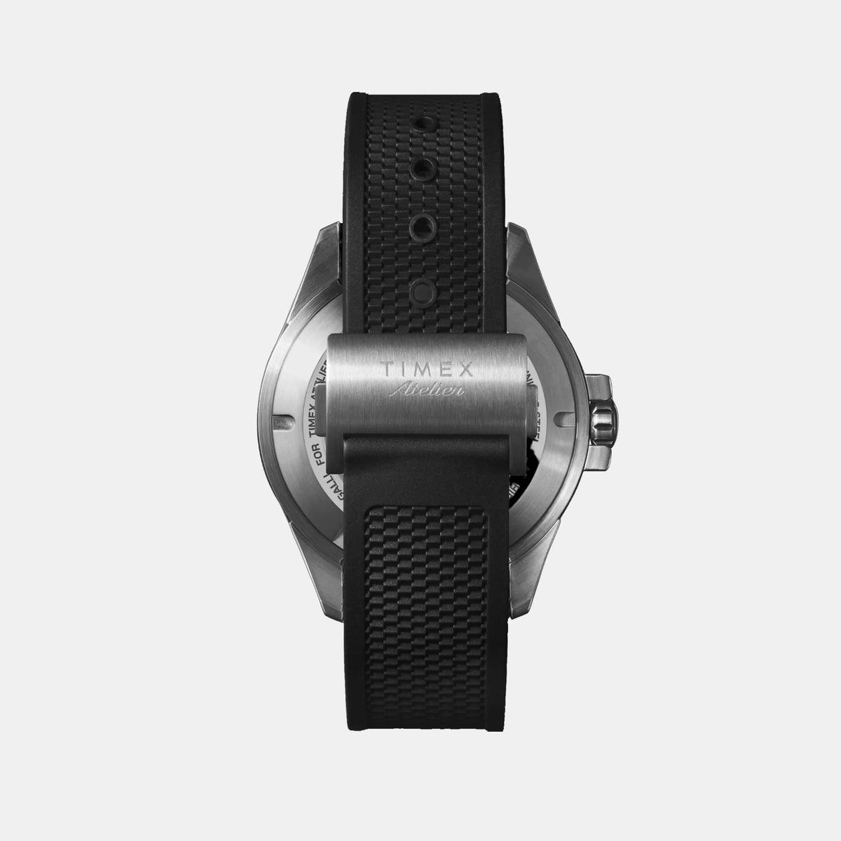 Atelier Men Automatic Black Dial Analog Rubber Watch TW2Y724004A
