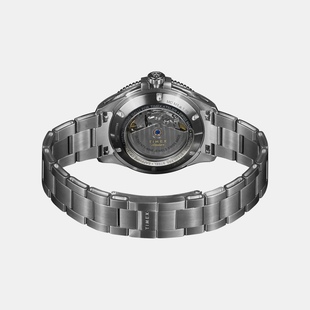 Atelier Men Automatic Black Dial Analog Stainless Steel Watch TW2Y725004A