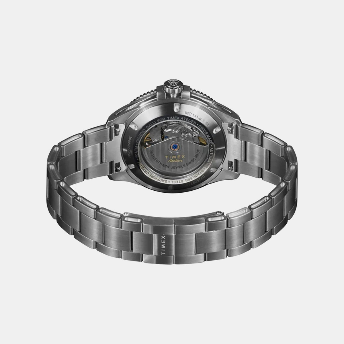 Atelier Men Automatic Black Dial Analog Stainless Steel Watch TW2Y725004A
