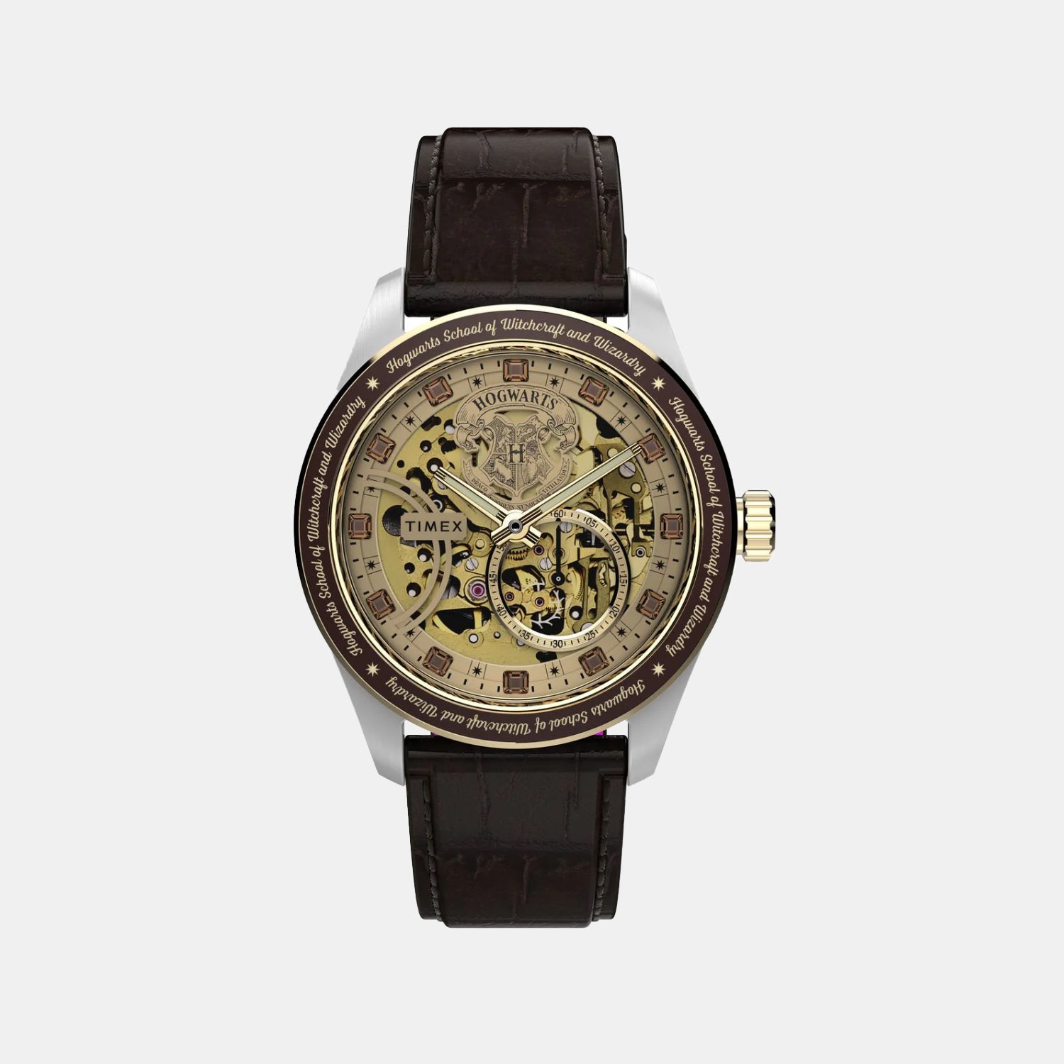 Waterbury Heritage Automatic Men Automatic Gold Dial Analog Leather Watch TW2Y75500X6