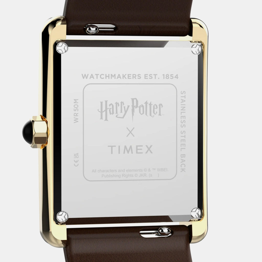 Harry Potter x Timex Hailey Women Quartz Cream Dial Analog Leather Watch TW2Y75700X6