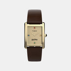 Harry Potter x Timex Hailey Women Quartz Cream Dial Analog Leather Watch TW2Y75700X6
