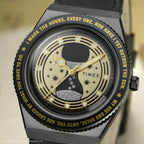 Harry Potter x Q Timex Time Turner Women Quartz Gold Dial Analog Leather Watch TW2Y76000X6