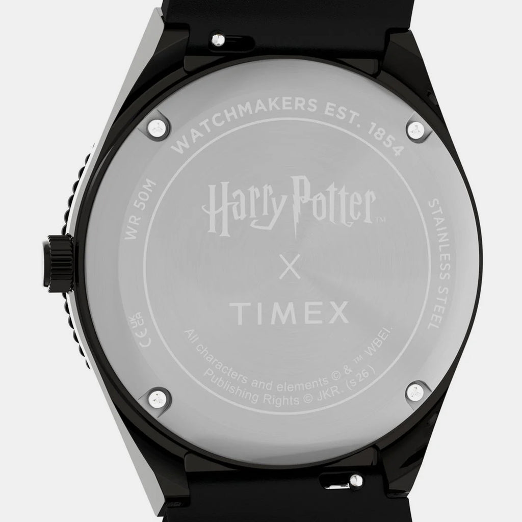 Harry Potter x Q Timex Time Turner Women Quartz Gold Dial Analog Leather Watch TW2Y76000X6