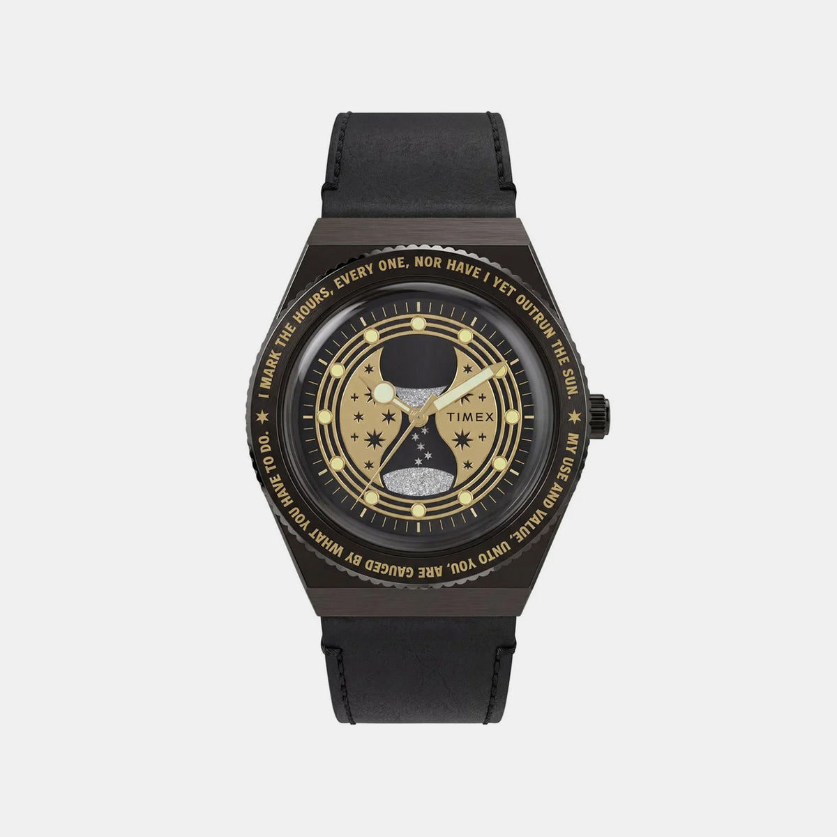 Harry Potter x Q Timex Time Turner Women Quartz Gold Dial Analog Leather Watch TW2Y76000X6