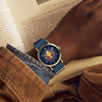 Harry Potter x Timex Weekender Icons Men Quartz Blue Dial Analog Fabric Watch TW2Y76100X6
