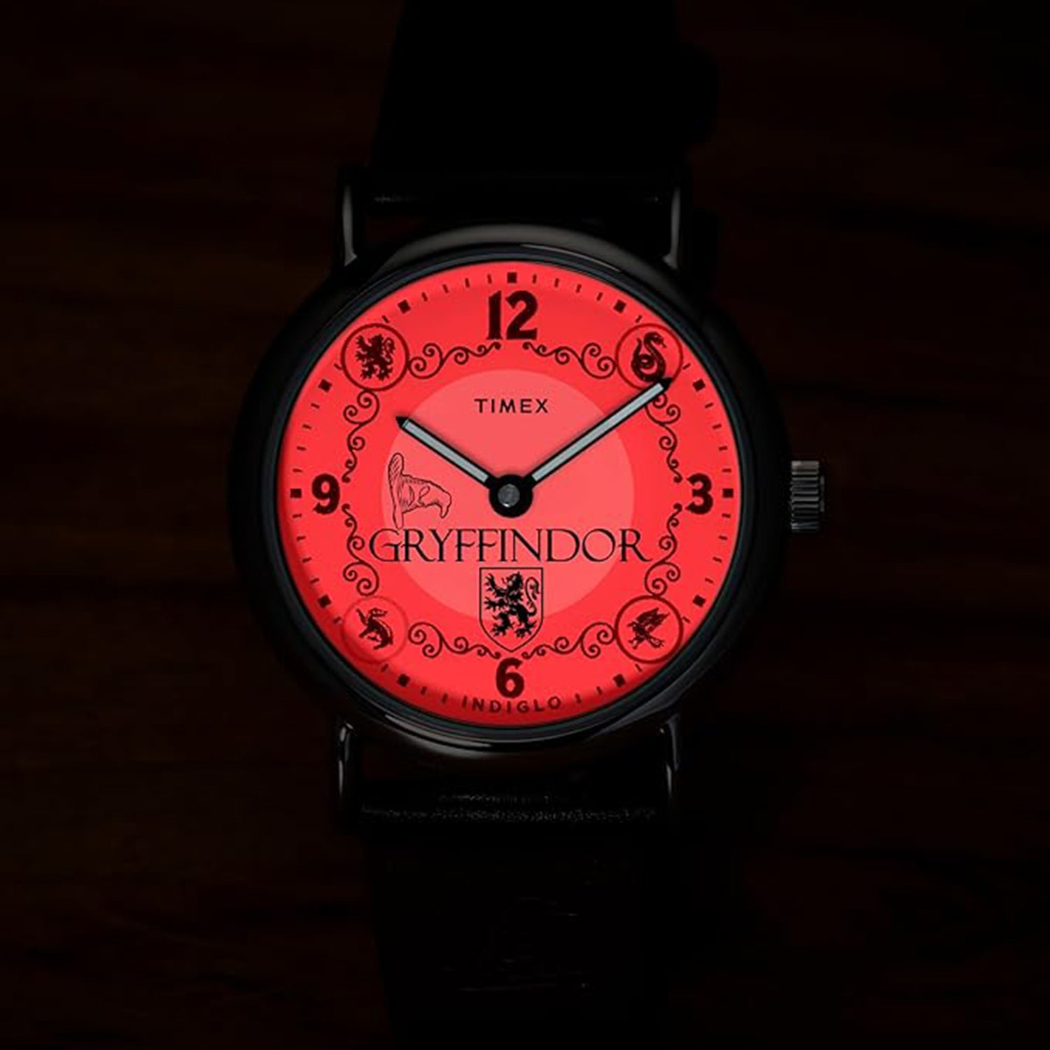 Weekender Sorting Hat Indiglo Edition Men Quartz Red Dial Analog Leather Watch TW2Y76300X6