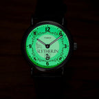 Harry Potter x Timex Weekender Slytherin House Sorting Hat Indiglo Edition Leather Watch TW2Y76400X6