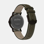 Harry Potter x Timex Hogwarts Men Quartz Brown Dial Analog Leather Watch TW2Y77000X6