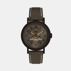 Harry Potter x Timex Hogwarts Men Quartz Brown Dial Analog Leather Watch TW2Y77000X6