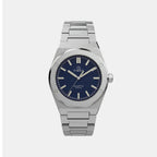 Q Timex Men Quartz Blue Dial Analog Stainless Steel Watch TW2Y81400UJ