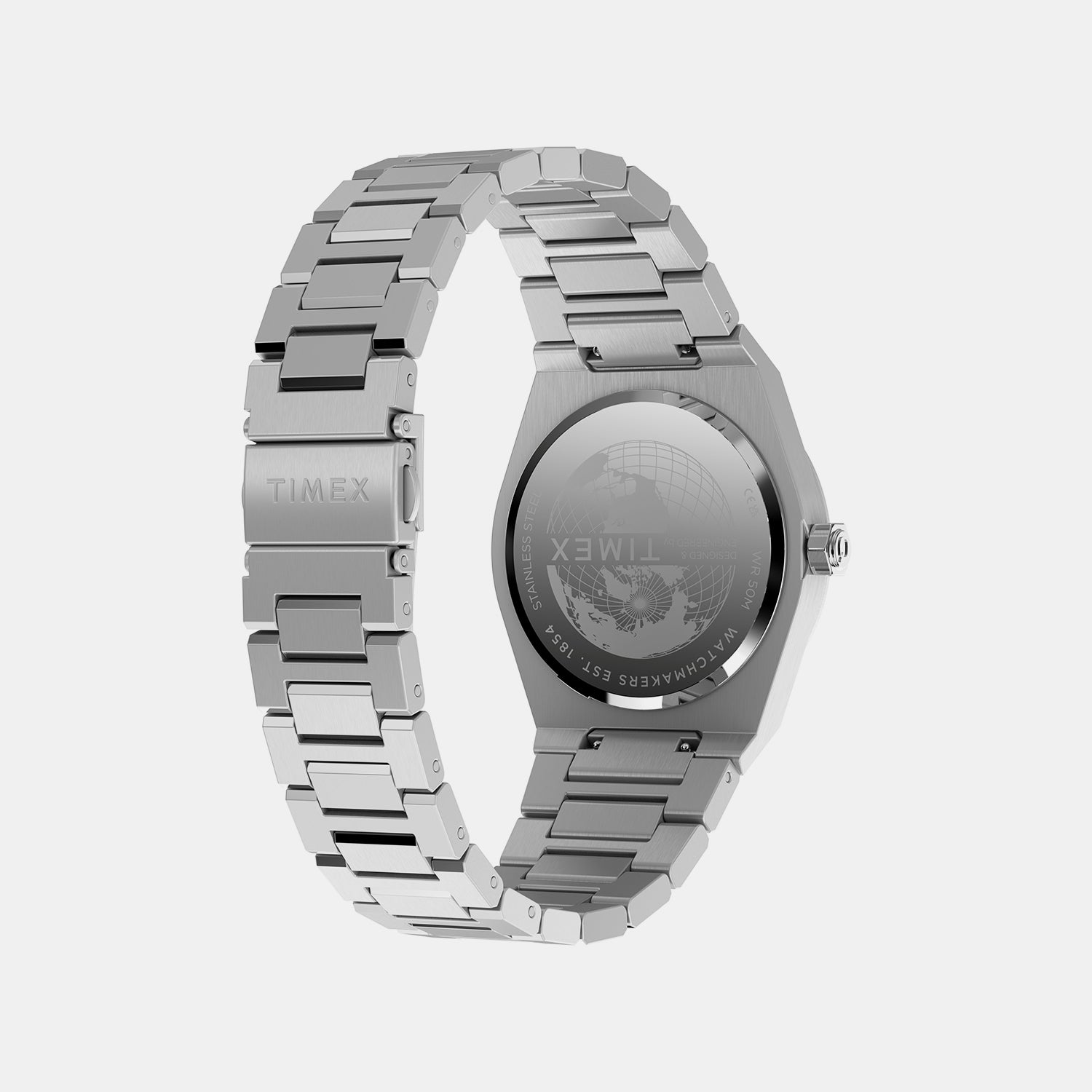 Q Timex Men Quartz Blue Dial Analog Stainless Steel Watch TW2Y81400UJ