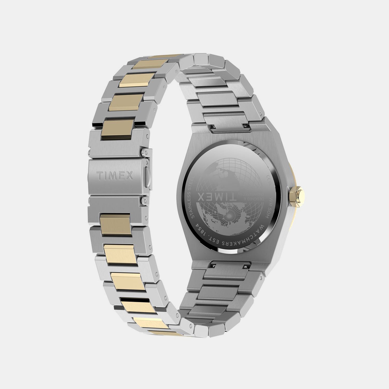 Men Quartz Black Dial Analog Stainless Steel Watch TW2Y81500UJ