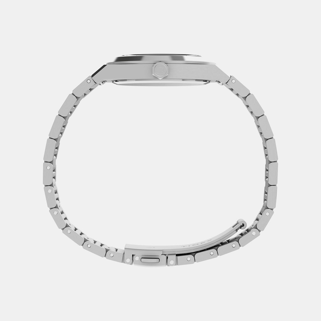 Q Timex Women Quartz Silver Dial Analog Stainless Steel Watch TW2Y81800UJ