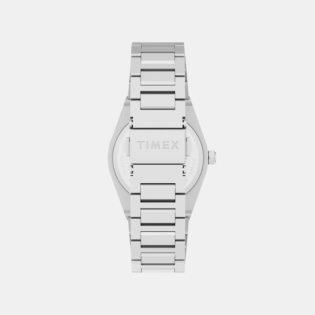 Q Timex Women Quartz Silver Dial Analog Stainless Steel Watch TW2Y81800UJ