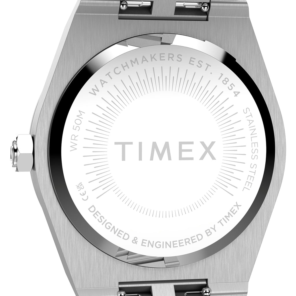 Q Timex Women Quartz Silver Dial Analog Stainless Steel Watch TW2Y81800UJ