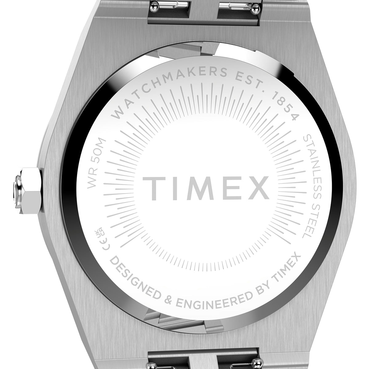 Q Timex Women Quartz Silver Dial Analog Stainless Steel Watch TW2Y81800UJ