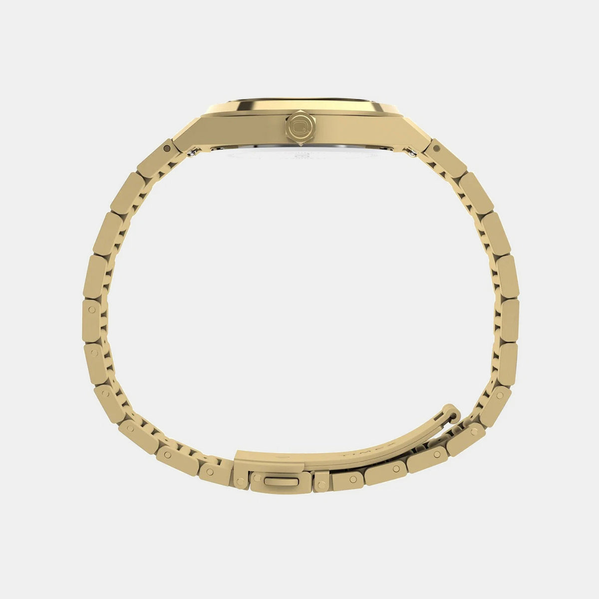 Q Timex Women Quartz Gold Dial Analog Stainless Steel Watch TW2Y82000IK